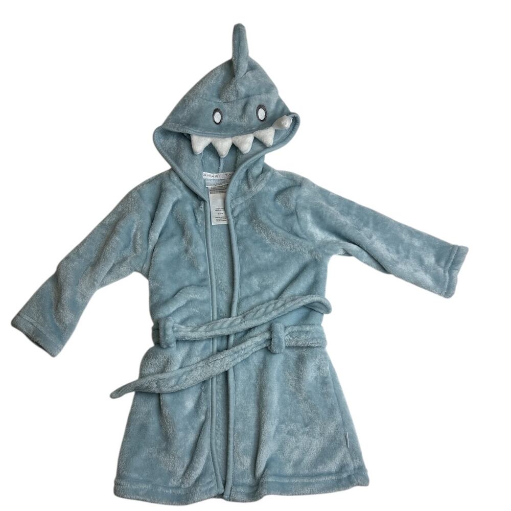 Baby Boy Shark Spa Robe Baby Bath Towel 18 months Swim Cover-up Blue Blanket